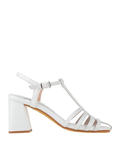 LORETTA PETTINARI Sandals White Soft Leather