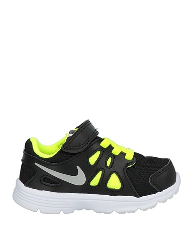 NIKE Sneakers Black Leather, Textile fibres