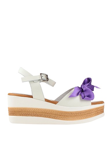 STELE Sandals White Soft Leather