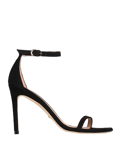 STUART WEITZMAN Sandals Black Leather