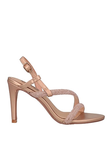 EXE' Sandals Bronze Textile fibres