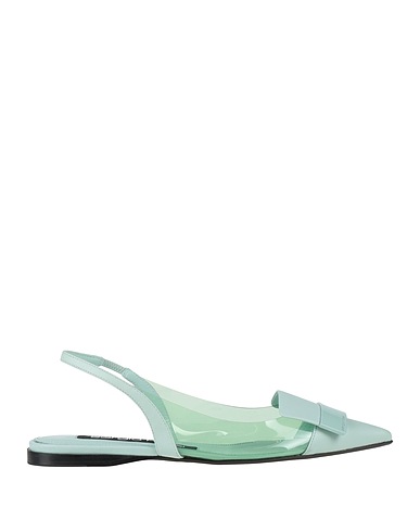 SERGIO ROSSI Footwear Light green Leather, PVC - Polyvinyl chloride