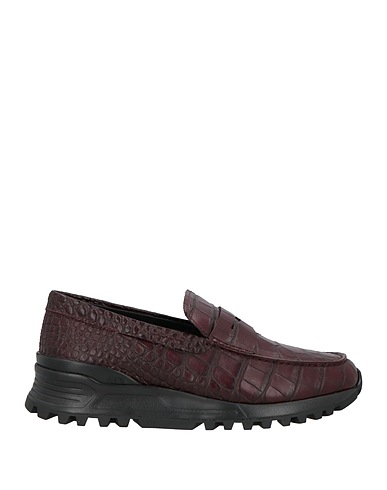 TOD'S Loafers Burgundy Leather