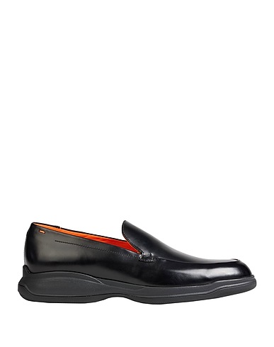 SANTONI モカシン ブラック 革