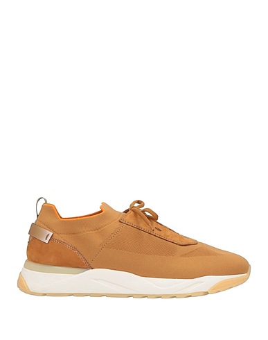 SANTONI Sneakers INNOVA BY SANTONI Cammello Fibre tecniche, Pelle