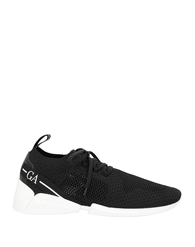 GIORGIO ARMANI Sneakers Nero Fibre tessili, Pelle