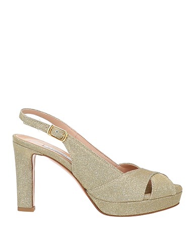 L'AMOUR by ALBANO Sandals Platinum Textile fibres