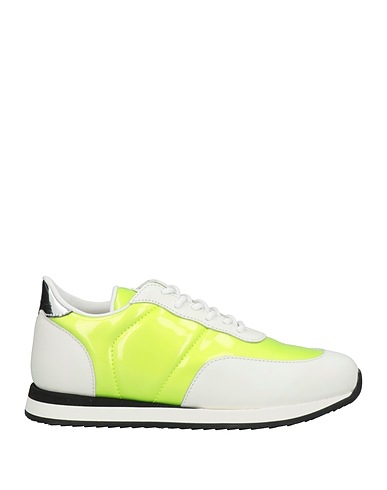 GIUSEPPE ZANOTTI Sneakers Verde lime Pelle, Altre Fibre