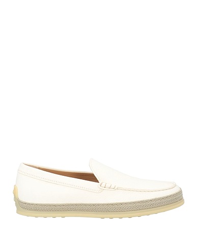 TOD'S Loafers White Leather