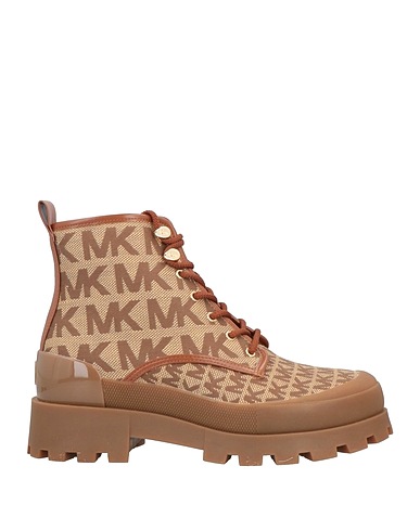 MICHAEL MICHAEL KORS Ankle boot Camel 46% Linen, 34% Cotton, 20% Polyester