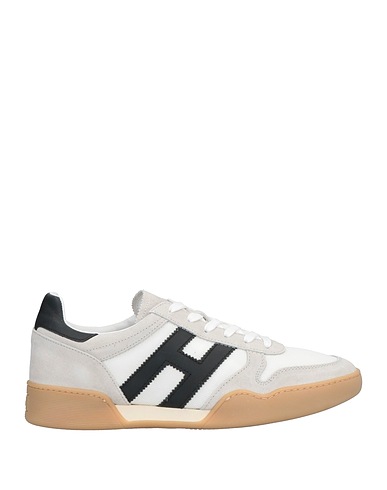 HOGAN Sneakers Weiß Leder, Gewebefasern