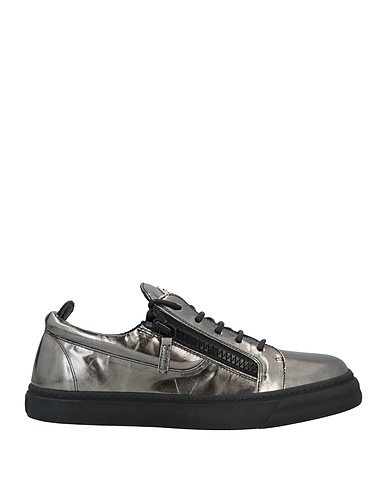 GIUSEPPE ZANOTTI Sneakers Silver Soft Leather