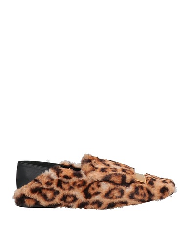 SERGIO ROSSI Loafers Beige Soft Leather