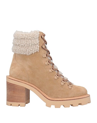 JIMMY CHOO Ankle boot Light brown Soft Leather, Shearling