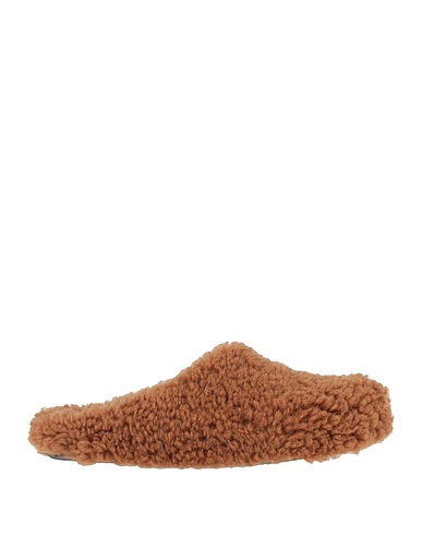 MARNI Mules and clogs Brown Shearling