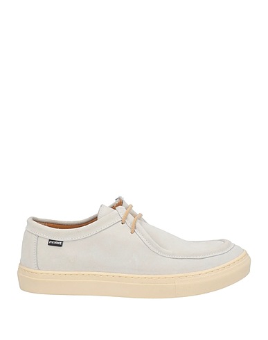 DANIELE ALESSANDRINI HOMME Laced shoes Light grey Leather