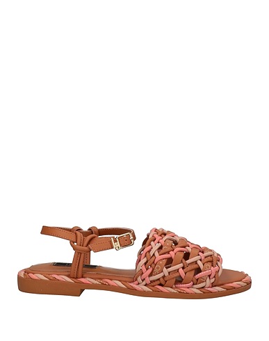 LIU •JO Sandals Brown Textile fibres