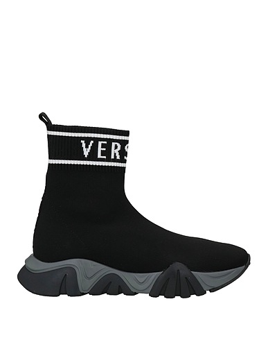 VERSACE YOUNG Sneakers Black Textile fibers
