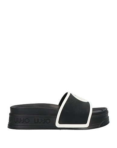 LIU •JO Sandals Black Rubber