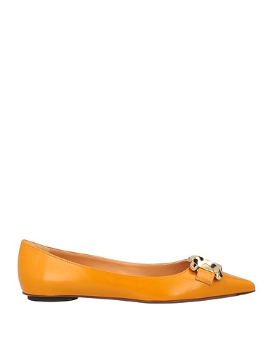 TOD'S Ballet flats Mustard Soft Leather