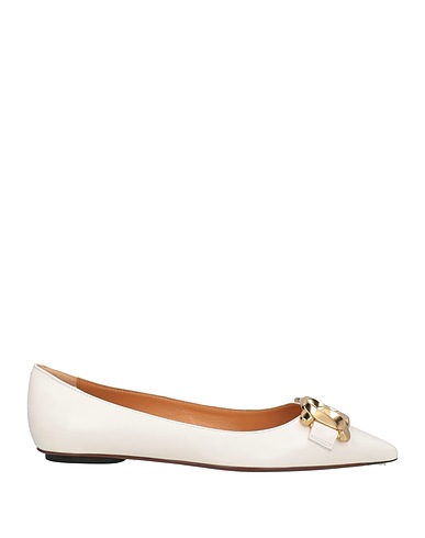 TOD'S Ballet flats Off white Soft Leather