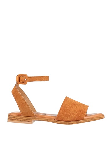 SANDRO ROSI Sandals Camel Leather