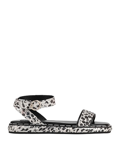 LIU •JO Sandals Light grey Textile fibres
