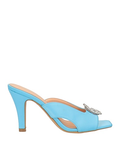 GAëLLE Paris Sandals Sky blue Textile fibres