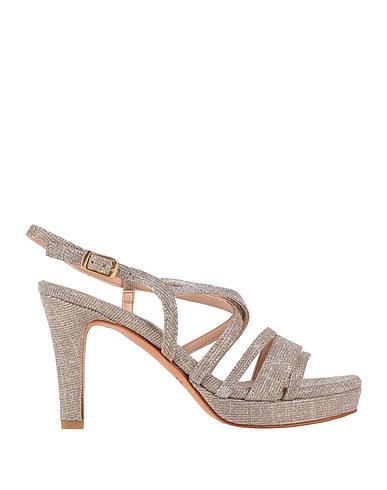 ROMEO GIGLI PLUS Sandali Argento Fibre tessili