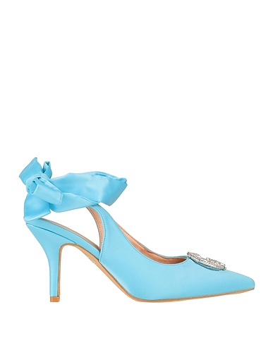 GAëLLE Paris Pump Sky blue Textile fibers