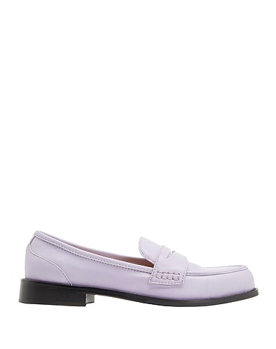 8 by YOOX Loafers Lilac 100% Ovine leather