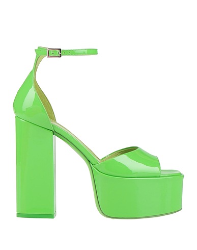 PARIS TEXAS Sandals Lime green Soft Leather