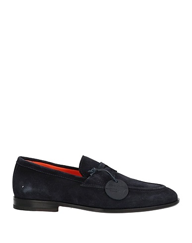 SANTONI Mocassins RETHINK Bleu nuit Cuir