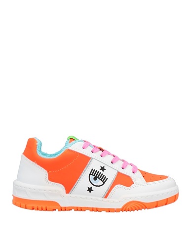 CHIARA FERRAGNI Sneakers Orange Soft Leather