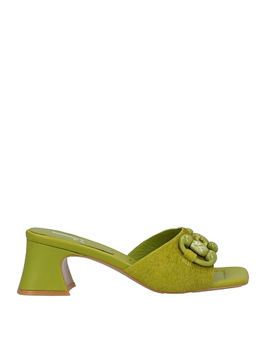 JEANNOT Sandals Green Soft Leather