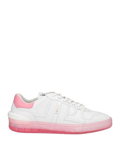 LANVIN Sneakers Bianco 100% Pelle di vitello, Poliestere, Poliuretano termoplastico
