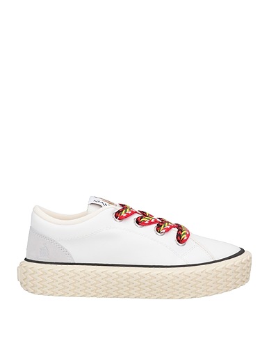 LANVIN Sneakers White 100% Cotton, Thermoplastic polyurethane