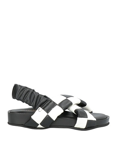 MÉLINÉ Sandals Black Textile fibers