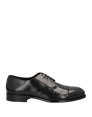RICHARD OWE'N Laced shoes Black Soft Leather