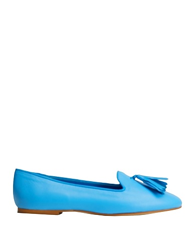 8 by YOOX Loafers LEATHER TASSEL SLIPPERS
 Turquoise Ovine leather