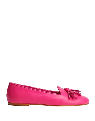 8 by YOOX Loafers LEATHER TASSEL SLIPPERS
 Fuchsia Ovine leather
