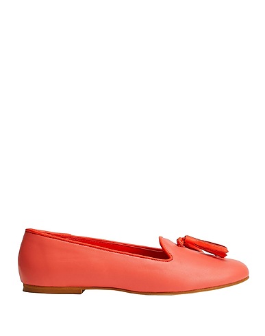 8 by YOOX Loafers LEATHER TASSEL SLIPPERS
 Coral Ovine leather