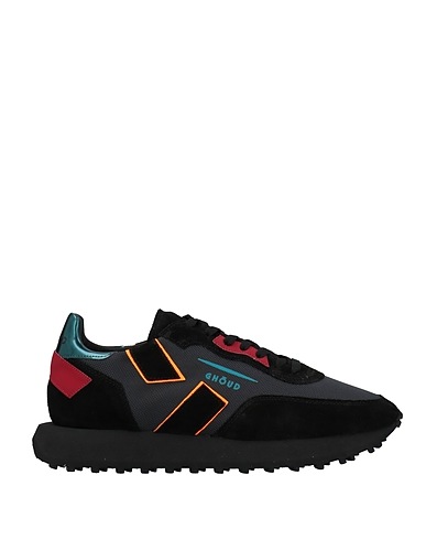 GHŌUD Venice Sneakers Black Leather, Textile fibres
