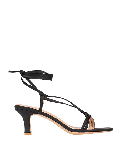 GAëLLE Paris Sandals Black Textile fibers