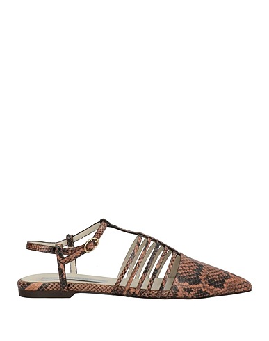 STELLA McCARTNEY Footwear Camel Synthetic fibers
