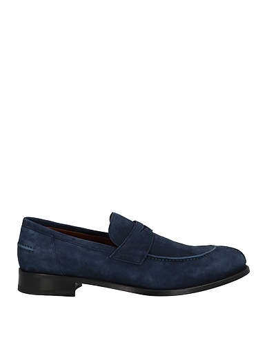 TESTONI Loafers Blue Leather