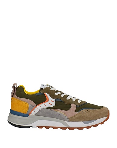 VOILE BLANCHE Sneakers Military green Leather, Nylon