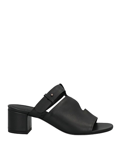 DEL CARLO Sandals Black Soft Leather