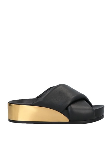 JIL SANDER Sandals Black Soft Leather