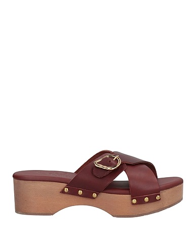 ANCIENT GREEK SANDALS Mules και τσόκαρα Μπορντό Βακέτα